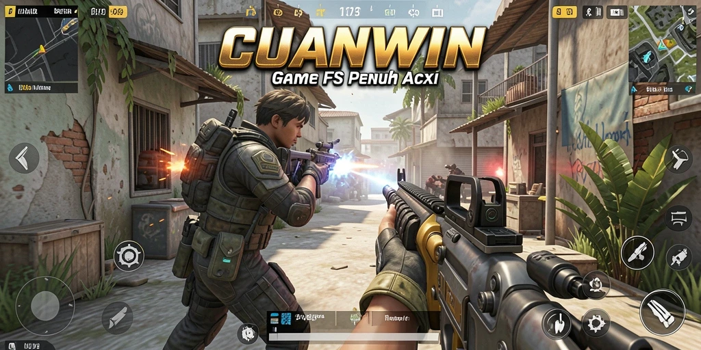 Screenshot utama CUANWIN menunjukkan aksi perang yang mendebarkan.