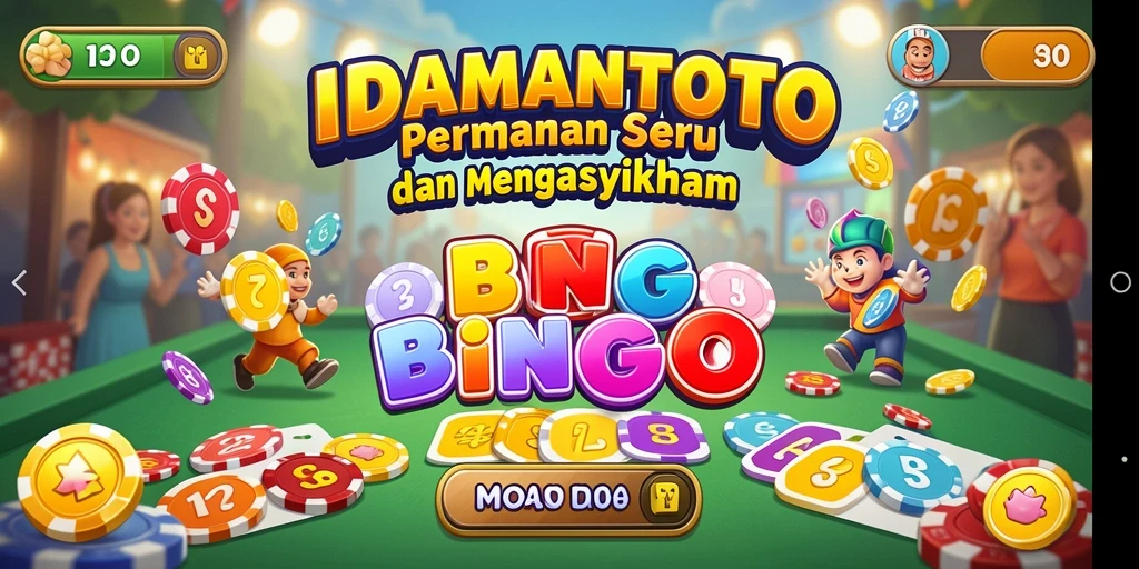 Tampilan gameplay menarik dari IDAMANTOTO saat bermain Bingo.