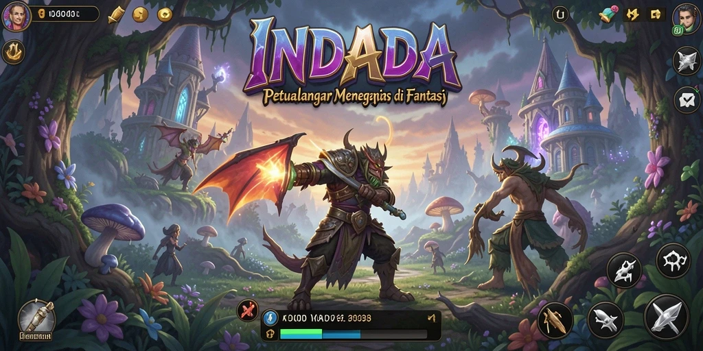 Tampilan gameplay INDAAA dengan aksi petualangan yang menegangkan.