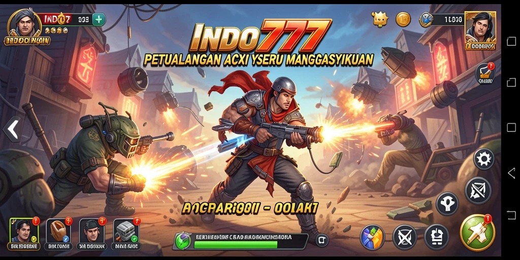 Tangkapan layar mendebarkan dari gameplay aksi di INDO777.