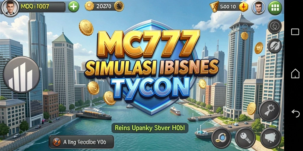 Tampilan gameplay MC777 yang menarik saat membangun kerajaan bisnis.