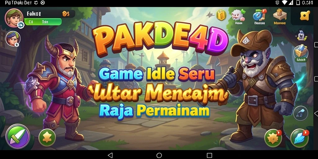 Tampilan menarik gameplay PAKDE4D yang penuh strategi Idle.