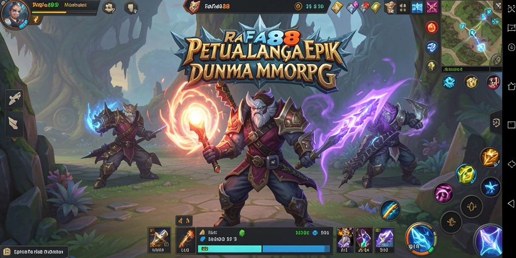 Screenshot menunjukkan aksi seru dalam gameplay MMORPG RAFA88.