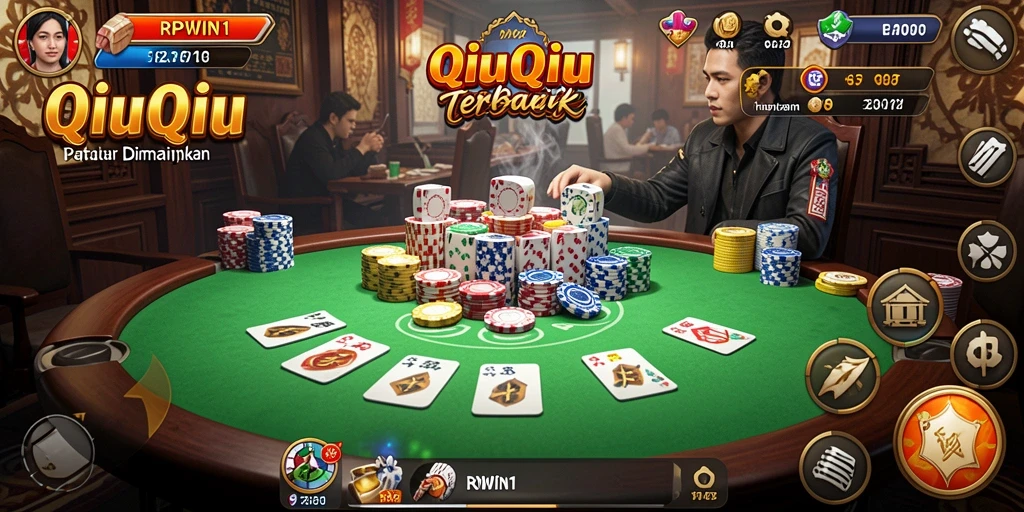 Tampilan gameplay seru dari RPWIN1 menunjukkan keseruan bermain QiuQiu.