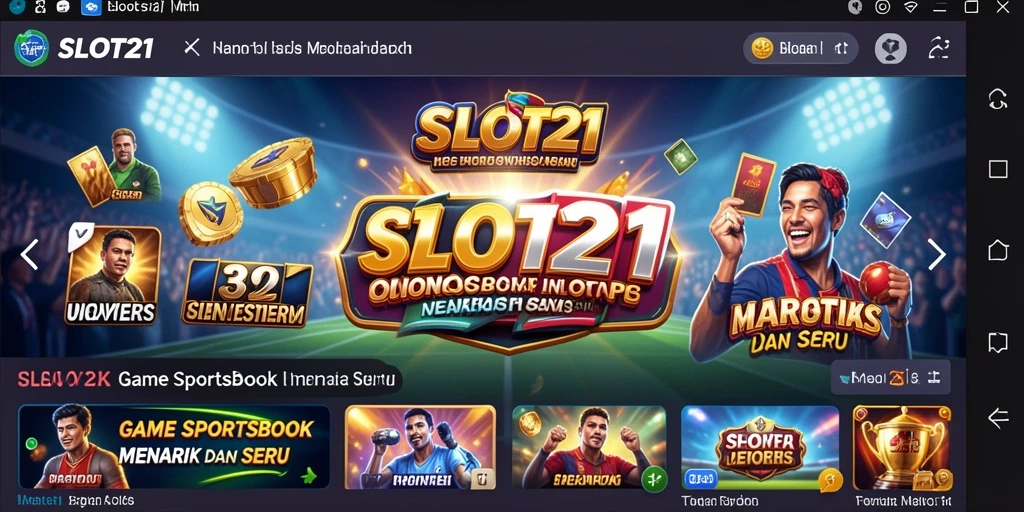 Tampilan menarik dari gameplay Sportsbook SLOT21 yang memikat pengguna.
