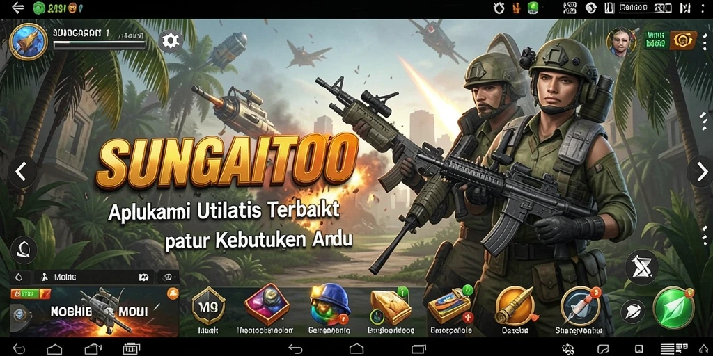 Tampilan antarmuka SUNGAITOTO yang intuitif dan mudah digunakan.