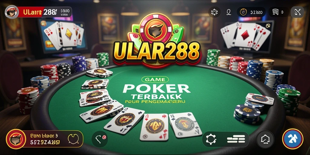 Tampilan menarik dari gameplay poker yang mengasyikkan di ULAR288.