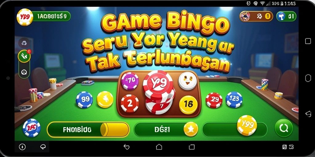 Screenshot gameplay Y89 saat seru-seruan memainkan Bingo.